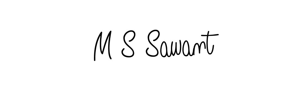 How to make M S Sawant signature? Angelique-Rose-font-FFP is a professional autograph style. Create handwritten signature for M S Sawant name. M S Sawant signature style 5 images and pictures png