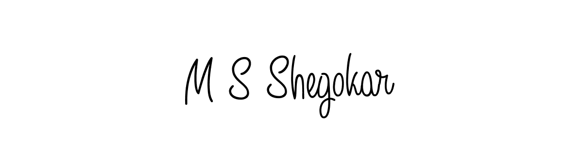 Create a beautiful signature design for name M S Shegokar. With this signature (Angelique-Rose-font-FFP) fonts, you can make a handwritten signature for free. M S Shegokar signature style 5 images and pictures png