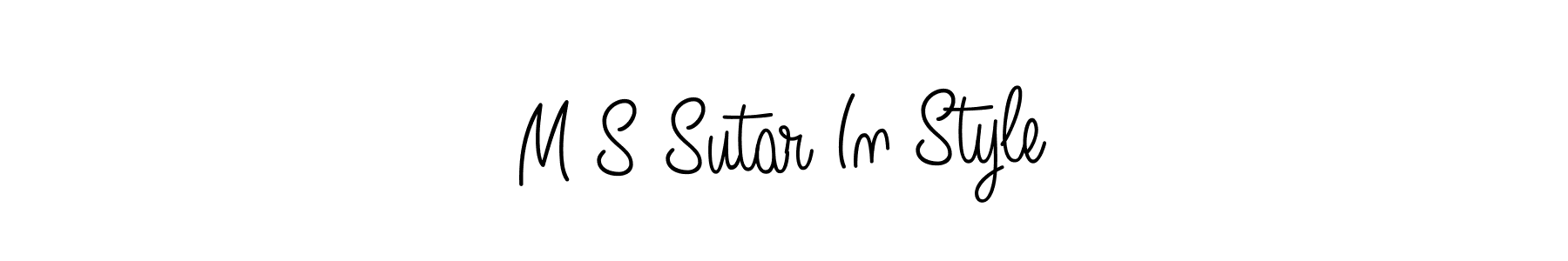 The best way (Angelique-Rose-font-FFP) to make a short signature is to pick only two or three words in your name. The name M S Sutar In Style include a total of six letters. For converting this name. M S Sutar In Style signature style 5 images and pictures png