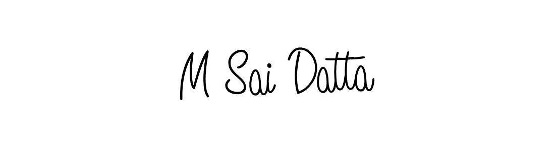 Make a beautiful signature design for name M Sai Datta. Use this online signature maker to create a handwritten signature for free. M Sai Datta signature style 5 images and pictures png