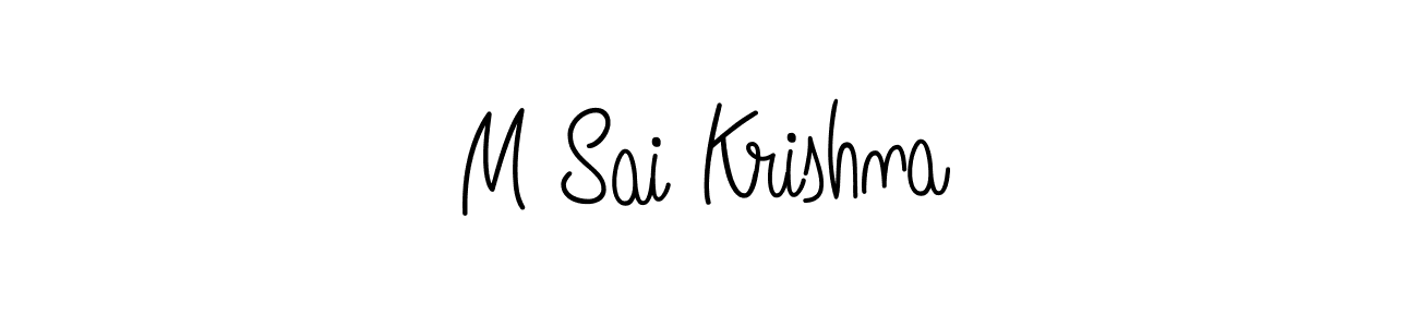 Check out images of Autograph of M Sai Krishna name. Actor M Sai Krishna Signature Style. Angelique-Rose-font-FFP is a professional sign style online. M Sai Krishna signature style 5 images and pictures png