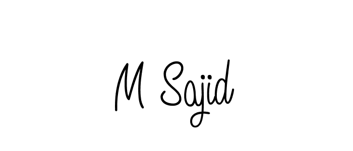 if you are searching for the best signature style for your name M Sajid. so please give up your signature search. here we have designed multiple signature styles  using Angelique-Rose-font-FFP. M Sajid signature style 5 images and pictures png