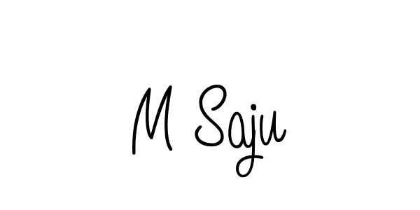 How to Draw M Saju signature style? Angelique-Rose-font-FFP is a latest design signature styles for name M Saju. M Saju signature style 5 images and pictures png