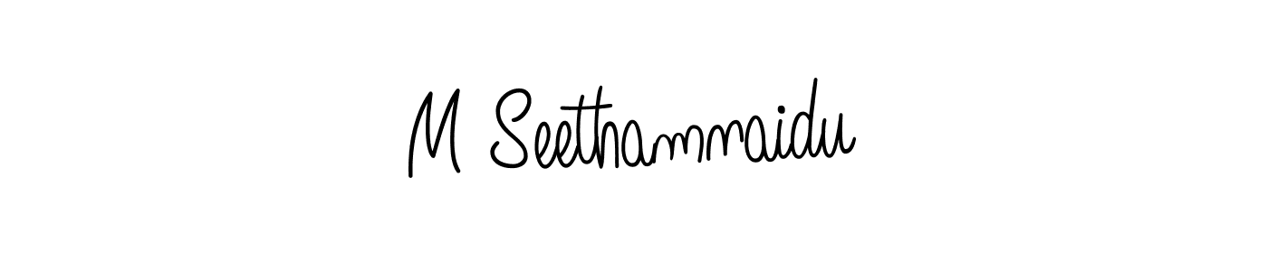 How to make M Seethamnaidu signature? Angelique-Rose-font-FFP is a professional autograph style. Create handwritten signature for M Seethamnaidu name. M Seethamnaidu signature style 5 images and pictures png