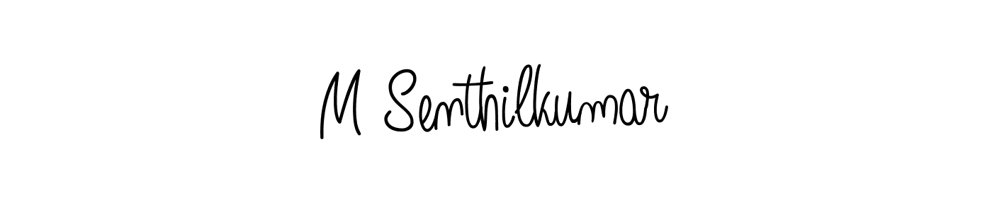 Also we have M Senthilkumar name is the best signature style. Create professional handwritten signature collection using Angelique-Rose-font-FFP autograph style. M Senthilkumar signature style 5 images and pictures png