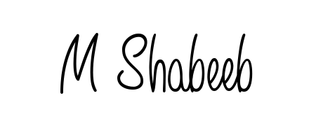 Here are the top professional signature styles for the name M Shabeeb. These are the best autograph styles you can use for your name. M Shabeeb signature style 5 images and pictures png