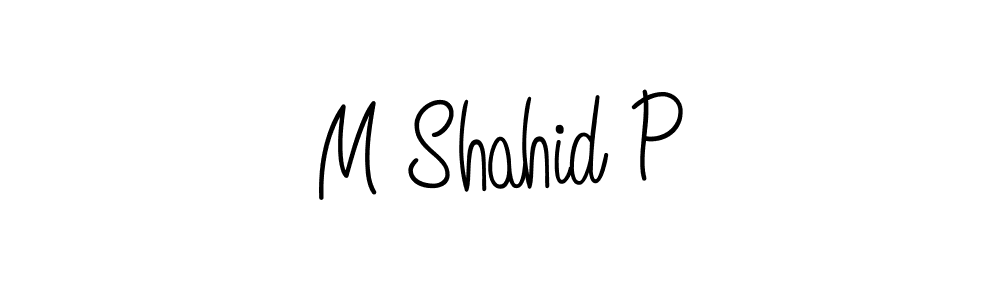 How to Draw M Shahid P signature style? Angelique-Rose-font-FFP is a latest design signature styles for name M Shahid P. M Shahid P signature style 5 images and pictures png