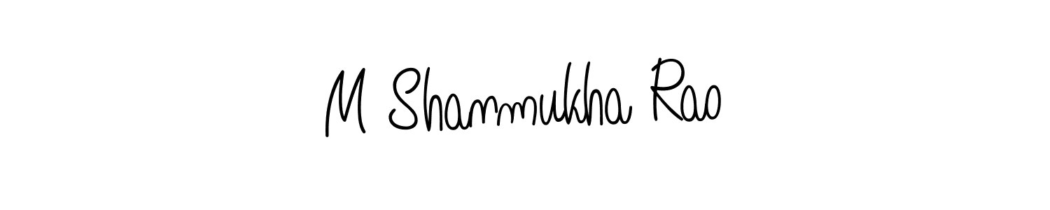 You can use this online signature creator to create a handwritten signature for the name M Shanmukha Rao. This is the best online autograph maker. M Shanmukha Rao signature style 5 images and pictures png