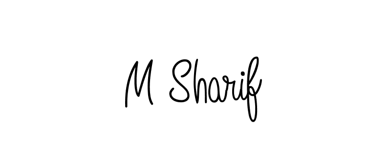 How to make M Sharif signature? Angelique-Rose-font-FFP is a professional autograph style. Create handwritten signature for M Sharif name. M Sharif signature style 5 images and pictures png