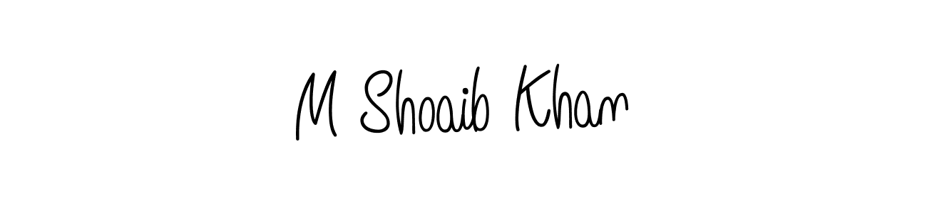 How to Draw M Shoaib Khan signature style? Angelique-Rose-font-FFP is a latest design signature styles for name M Shoaib Khan. M Shoaib Khan signature style 5 images and pictures png