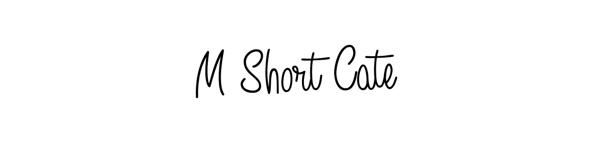 M Short Cate stylish signature style. Best Handwritten Sign (Angelique-Rose-font-FFP) for my name. Handwritten Signature Collection Ideas for my name M Short Cate. M Short Cate signature style 5 images and pictures png