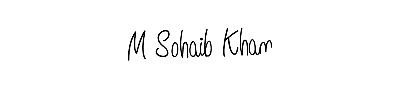 Angelique-Rose-font-FFP is a professional signature style that is perfect for those who want to add a touch of class to their signature. It is also a great choice for those who want to make their signature more unique. Get M Sohaib Khan name to fancy signature for free. M Sohaib Khan signature style 5 images and pictures png
