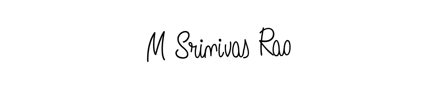 Design your own signature with our free online signature maker. With this signature software, you can create a handwritten (Angelique-Rose-font-FFP) signature for name M Srinivas Rao. M Srinivas Rao signature style 5 images and pictures png