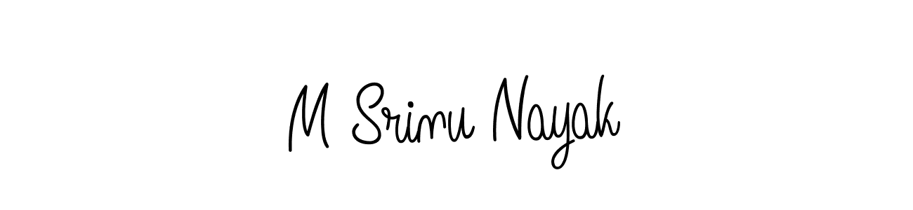 M Srinu Nayak stylish signature style. Best Handwritten Sign (Angelique-Rose-font-FFP) for my name. Handwritten Signature Collection Ideas for my name M Srinu Nayak. M Srinu Nayak signature style 5 images and pictures png