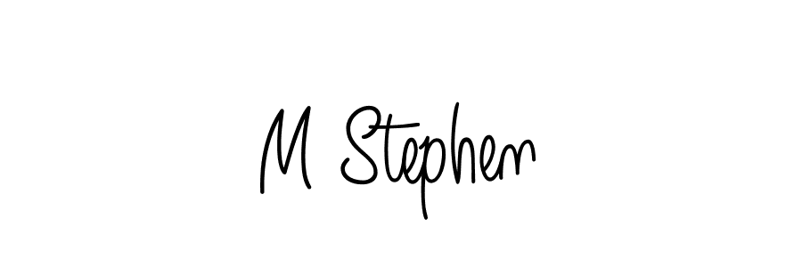 Angelique-Rose-font-FFP is a professional signature style that is perfect for those who want to add a touch of class to their signature. It is also a great choice for those who want to make their signature more unique. Get M Stephen name to fancy signature for free. M Stephen signature style 5 images and pictures png