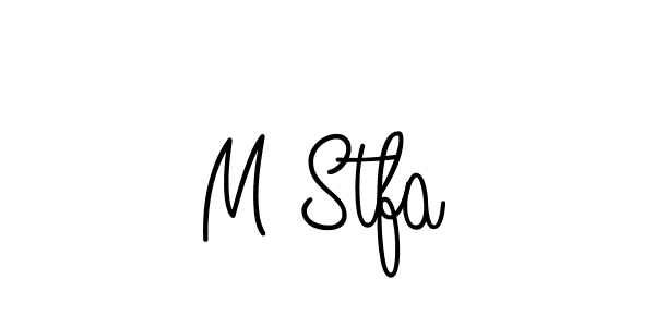 Design your own signature with our free online signature maker. With this signature software, you can create a handwritten (Angelique-Rose-font-FFP) signature for name M Stfa. M Stfa signature style 5 images and pictures png