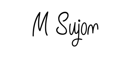 The Angelique-Rose-font-FFP typeface gives name M Sujon a refined look. Suitable for certificates, diplomas, and official verification. M Sujon signature style 5 images and pictures png