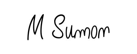 A dynamic signature style for M Sumon using Angelique-Rose-font-FFP script. Designed to look authentic, handwritten, and professional. M Sumon signature style 5 images and pictures png
