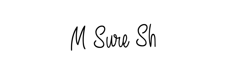 Use a signature maker to create a handwritten signature online. With this signature software, you can design (Angelique-Rose-font-FFP) your own signature for name M Sure Sh. M Sure Sh signature style 5 images and pictures png