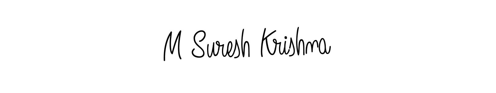 How to Draw M Suresh Krishna signature style? Angelique-Rose-font-FFP is a latest design signature styles for name M Suresh Krishna. M Suresh Krishna signature style 5 images and pictures png