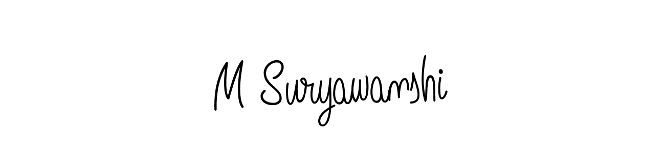 Angelique-Rose-font-FFP is a professional signature style that is perfect for those who want to add a touch of class to their signature. It is also a great choice for those who want to make their signature more unique. Get M Suryawanshi name to fancy signature for free. M Suryawanshi signature style 5 images and pictures png