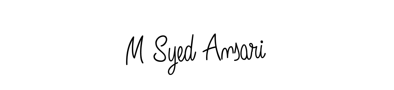 Best and Professional Signature Style for M Syed Ansari. Angelique-Rose-font-FFP Best Signature Style Collection. M Syed Ansari signature style 5 images and pictures png