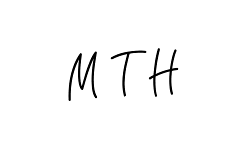 Design your own signature with our free online signature maker. With this signature software, you can create a handwritten (Angelique-Rose-font-FFP) signature for name M T H. M T H signature style 5 images and pictures png