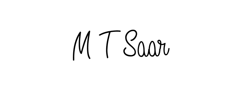 Also we have M T Saar name is the best signature style. Create professional handwritten signature collection using Angelique-Rose-font-FFP autograph style. M T Saar signature style 5 images and pictures png