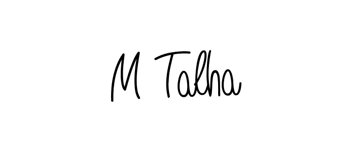 M Talha stylish signature style. Best Handwritten Sign (Angelique-Rose-font-FFP) for my name. Handwritten Signature Collection Ideas for my name M Talha. M Talha signature style 5 images and pictures png