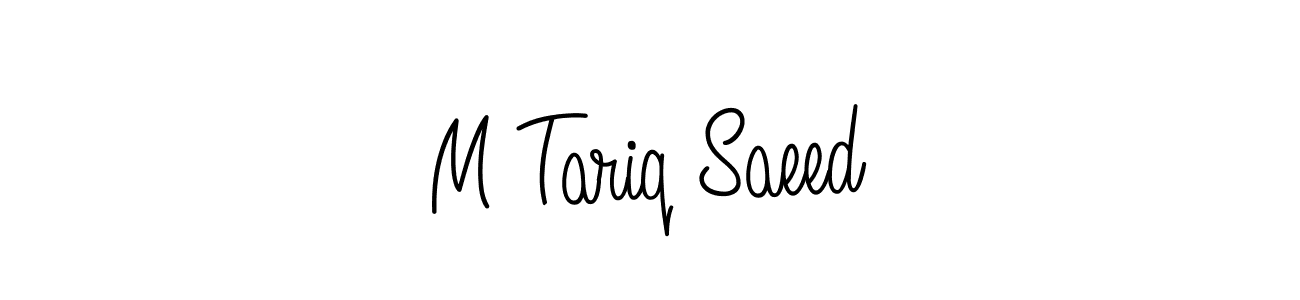 Make a beautiful signature design for name M Tariq Saeed. Use this online signature maker to create a handwritten signature for free. M Tariq Saeed signature style 5 images and pictures png