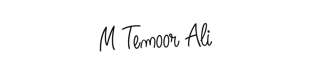 Create a beautiful signature design for name M Temoor Ali. With this signature (Angelique-Rose-font-FFP) fonts, you can make a handwritten signature for free. M Temoor Ali signature style 5 images and pictures png