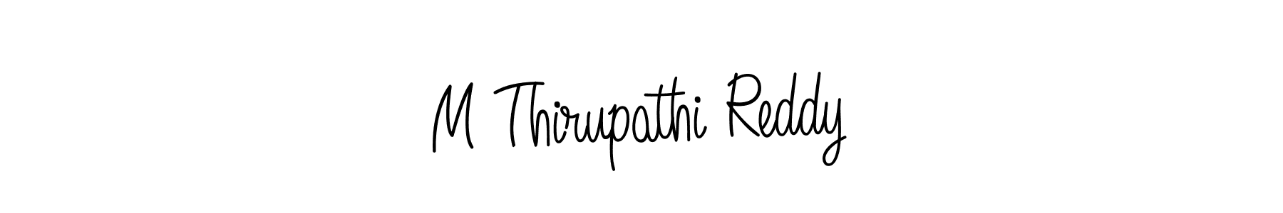 Make a beautiful signature design for name M Thirupathi Reddy. Use this online signature maker to create a handwritten signature for free. M Thirupathi Reddy signature style 5 images and pictures png