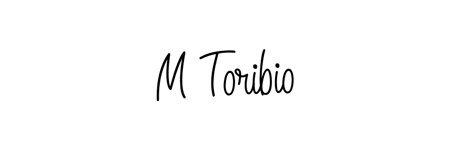 How to make M Toribio signature? Angelique-Rose-font-FFP is a professional autograph style. Create handwritten signature for M Toribio name. M Toribio signature style 5 images and pictures png