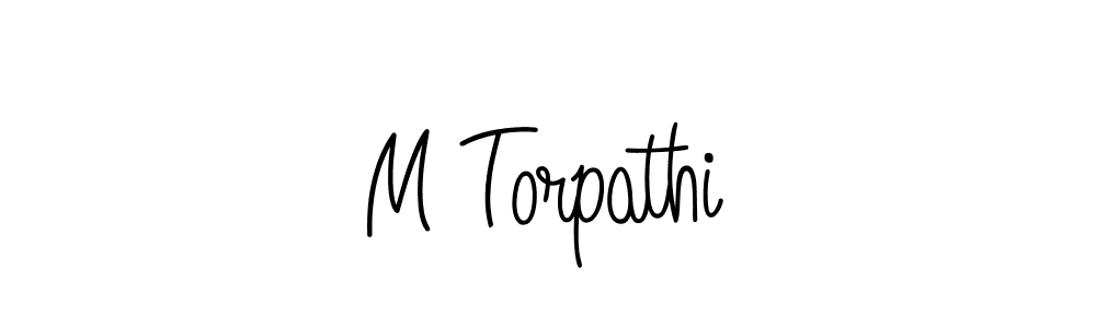 Design your own signature with our free online signature maker. With this signature software, you can create a handwritten (Angelique-Rose-font-FFP) signature for name M Torpathi. M Torpathi signature style 5 images and pictures png