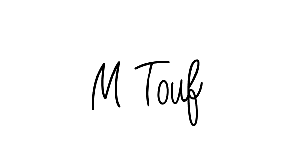 How to make M Touf signature? Angelique-Rose-font-FFP is a professional autograph style. Create handwritten signature for M Touf name. M Touf signature style 5 images and pictures png