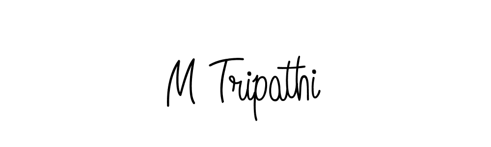 M Tripathi stylish signature style. Best Handwritten Sign (Angelique-Rose-font-FFP) for my name. Handwritten Signature Collection Ideas for my name M Tripathi. M Tripathi signature style 5 images and pictures png