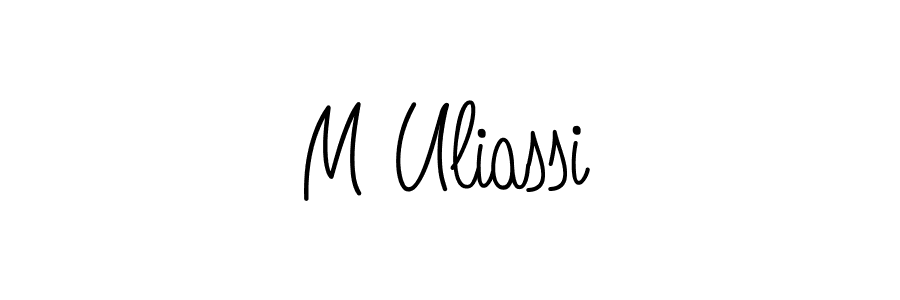 You can use this online signature creator to create a handwritten signature for the name M Uliassi. This is the best online autograph maker. M Uliassi signature style 5 images and pictures png