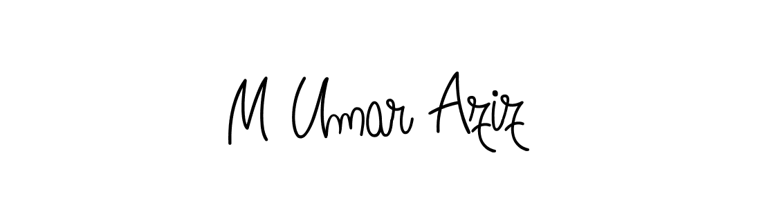 You can use this online signature creator to create a handwritten signature for the name M Umar Aziz. This is the best online autograph maker. M Umar Aziz signature style 5 images and pictures png