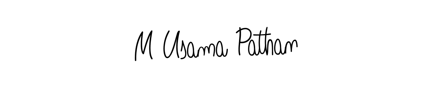 It looks lik you need a new signature style for name M Usama Pathan. Design unique handwritten (Angelique-Rose-font-FFP) signature with our free signature maker in just a few clicks. M Usama Pathan signature style 5 images and pictures png