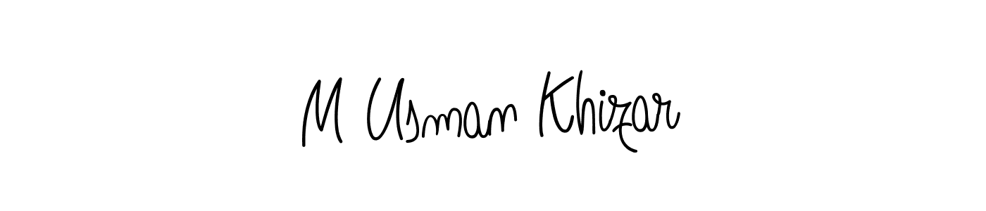 How to make M Usman Khizar signature? Angelique-Rose-font-FFP is a professional autograph style. Create handwritten signature for M Usman Khizar name. M Usman Khizar signature style 5 images and pictures png