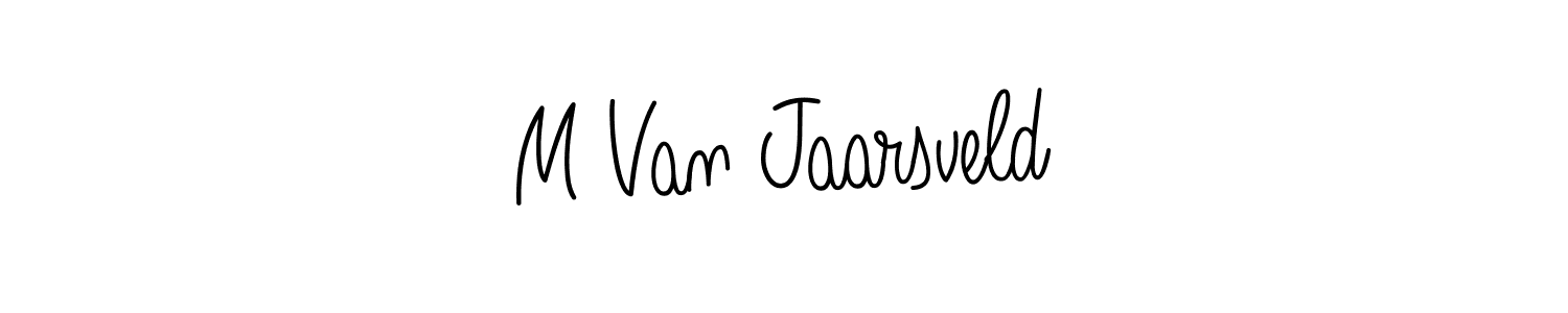 if you are searching for the best signature style for your name M Van Jaarsveld. so please give up your signature search. here we have designed multiple signature styles  using Angelique-Rose-font-FFP. M Van Jaarsveld signature style 5 images and pictures png