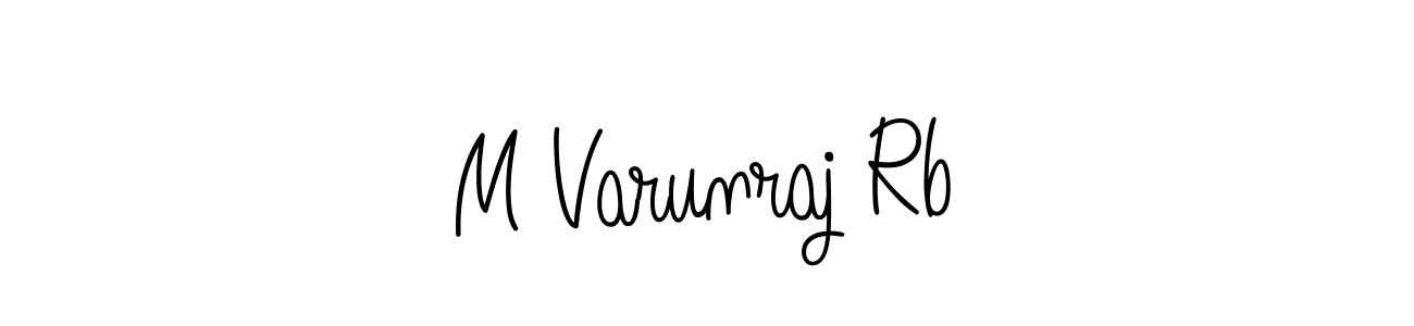 Make a beautiful signature design for name M Varunraj Rb. Use this online signature maker to create a handwritten signature for free. M Varunraj Rb signature style 5 images and pictures png