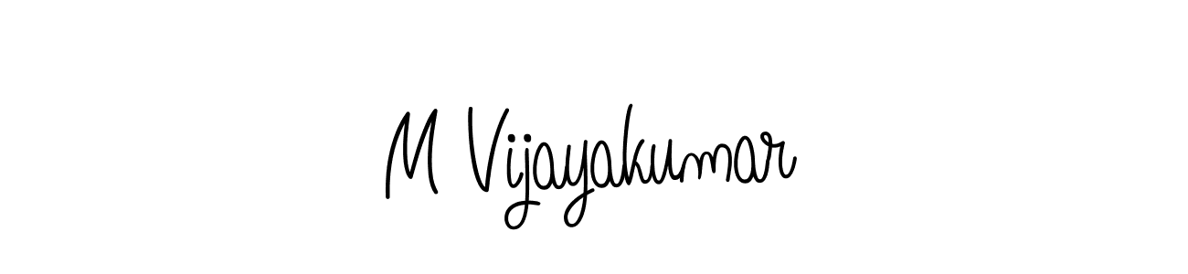 if you are searching for the best signature style for your name M Vijayakumar. so please give up your signature search. here we have designed multiple signature styles  using Angelique-Rose-font-FFP. M Vijayakumar signature style 5 images and pictures png