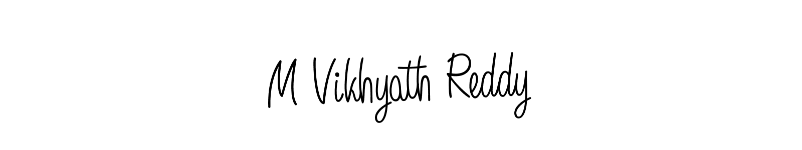 Make a short M Vikhyath Reddy signature style. Manage your documents anywhere anytime using Angelique-Rose-font-FFP. Create and add eSignatures, submit forms, share and send files easily. M Vikhyath Reddy signature style 5 images and pictures png