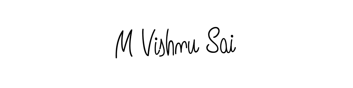 Make a beautiful signature design for name M Vishnu Sai. Use this online signature maker to create a handwritten signature for free. M Vishnu Sai signature style 5 images and pictures png