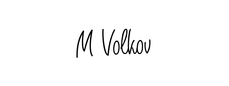 Make a beautiful signature design for name M Volkov. Use this online signature maker to create a handwritten signature for free. M Volkov signature style 5 images and pictures png