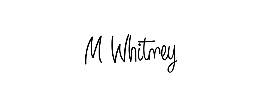 if you are searching for the best signature style for your name M Whitney. so please give up your signature search. here we have designed multiple signature styles  using Angelique-Rose-font-FFP. M Whitney signature style 5 images and pictures png