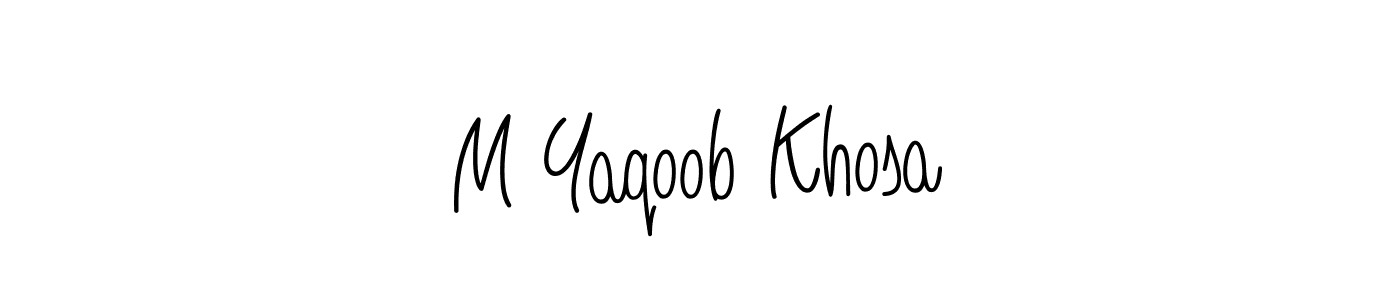 Make a beautiful signature design for name M Yaqoob Khosa. Use this online signature maker to create a handwritten signature for free. M Yaqoob Khosa signature style 5 images and pictures png