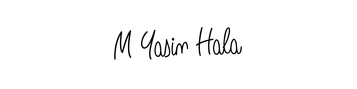 Also we have M Yasin Hala name is the best signature style. Create professional handwritten signature collection using Angelique-Rose-font-FFP autograph style. M Yasin Hala signature style 5 images and pictures png