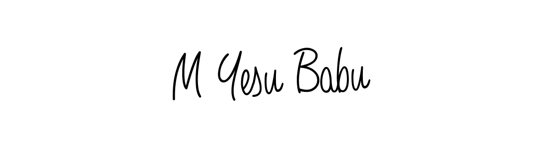 Make a beautiful signature design for name M Yesu Babu. Use this online signature maker to create a handwritten signature for free. M Yesu Babu signature style 5 images and pictures png